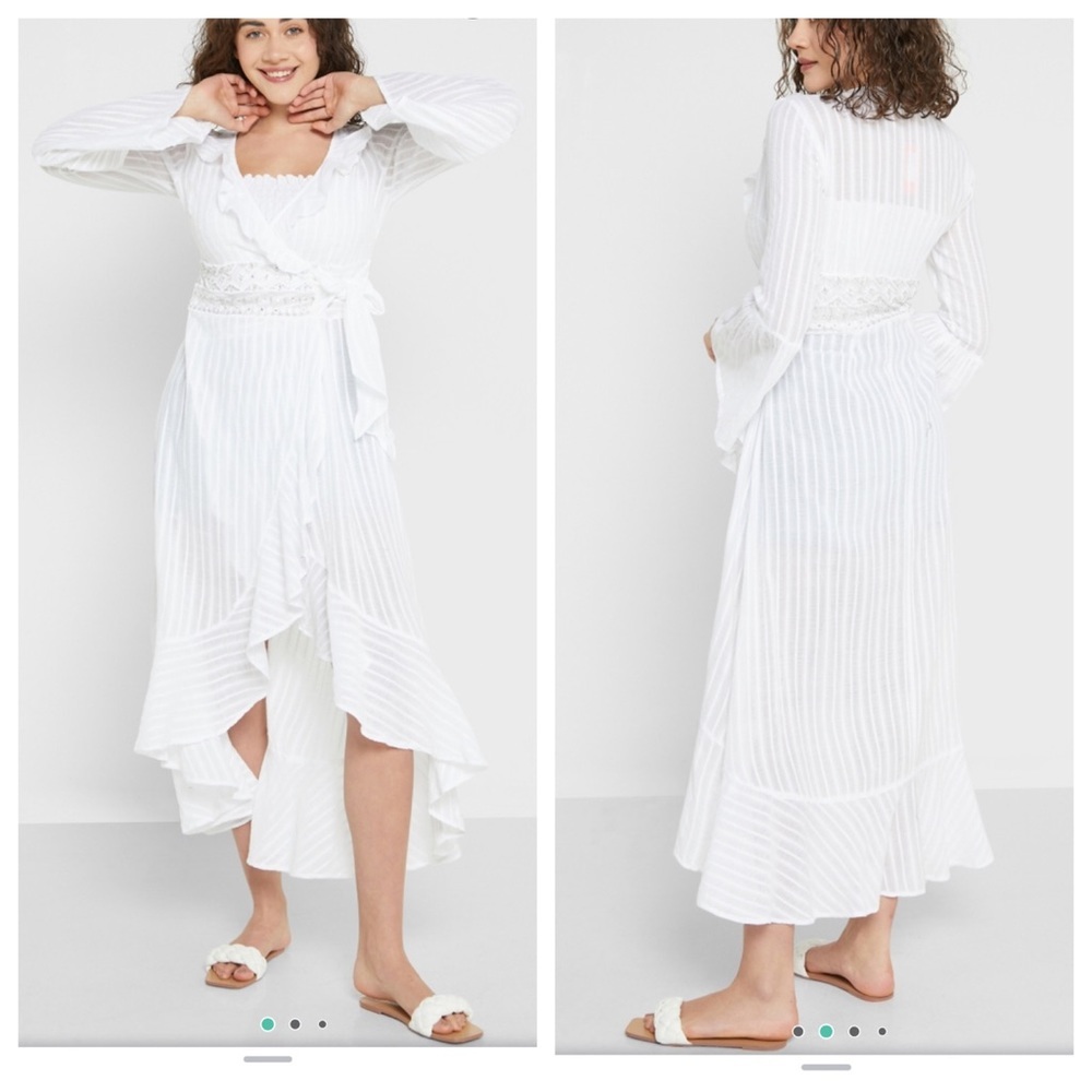 NWT! River Island Waterfall Maxi Beach Kaftan